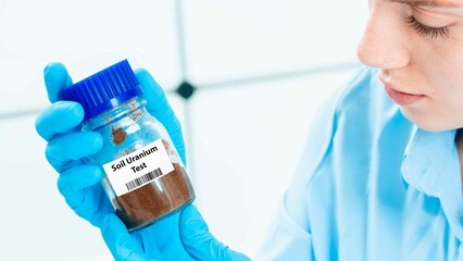 Fototapeta premium Soil Uranium Test
