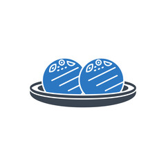 Plate with Meatballs Icon
