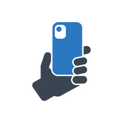 Hand Holding Phone Icon