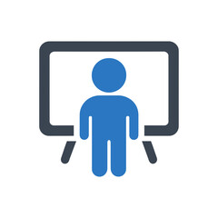 Person Giving Presentation Icon