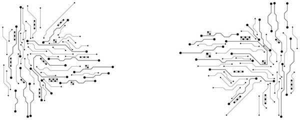 vector futuristic circuit board , Electronic motherboard , Communication and engineering concept , Hi-tech digital technology concept