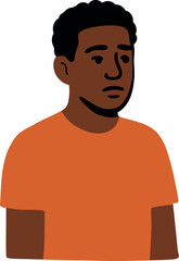 Man Wearing Hoodie Looking Sad