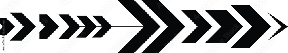 Poster Dynamic Forward Arrows with Lines - AI Generative
