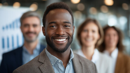 Fototapeta premium Successful Multiethnic Business Team in Modern Office