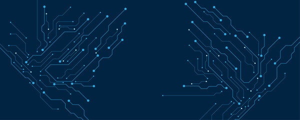 vector futuristic circuit board , Electronic motherboard , Communication and engineering concept , Hi-tech digital technology concept