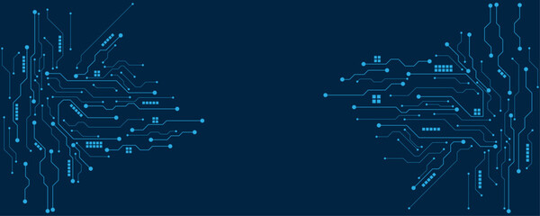 vector futuristic circuit board , Electronic motherboard , Communication and engineering concept , Hi-tech digital technology concept
