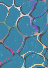A multicolored marine background