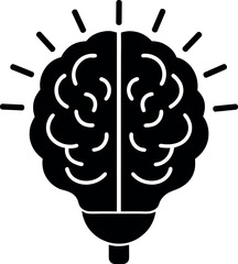 Brain Power Lightbulb Icon