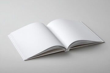 Photorealistic book mockup on a light grey background, perfect for promoting design projects and marketing materials in the publishing and creative industries