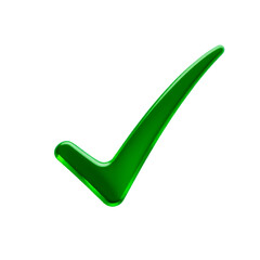 check mark on white background