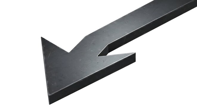 Metallic Arrow: Industrial Design, 3D Render