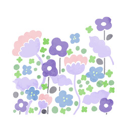 水彩　花　壁紙　背景　ベクター