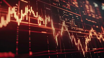 Abstract display of stock market data