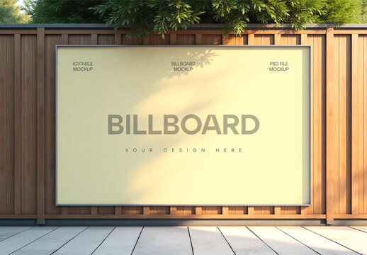 Outdoor Advertising Billboard Mockup