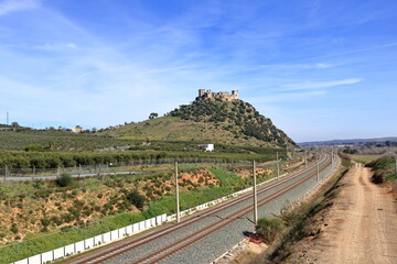 Railroad Near Cordoba Andalucia Spain