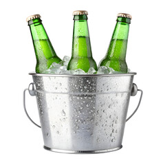 Refreshing Cold Drinks with Condensation, Transparent Background