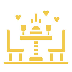 Fototapeta premium Wedding Dinner Icon
