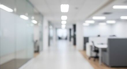 Blurred Office Interior Background Photo