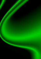 Abstract green and black swirling vibrant grainy texture background.