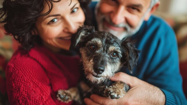 Couple Bringing Adopted Dog Home for First Time