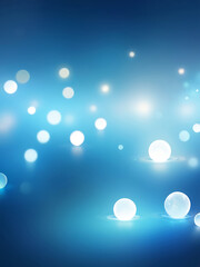 Abstract blue background with glowing bubbles, soft texture, bright light effects, smooth gradient pattern, modern art design, vector wallpaper template surface | ai
