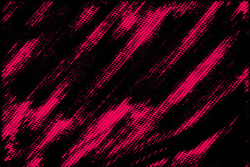 Fototapeta premium Pink, black gradient color halftone background pop art design. Comic book superhero dotted halftone texture.vector.