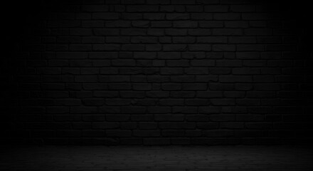 Black Brick Wall Texture Background Photograph