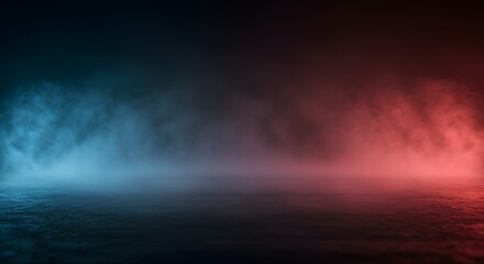 Abstract Background with Blue and Red Mist