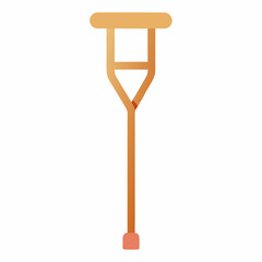 crutch icon on white background  .svg