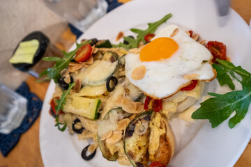 Gourmet Avocado and Sausage Bruschetta