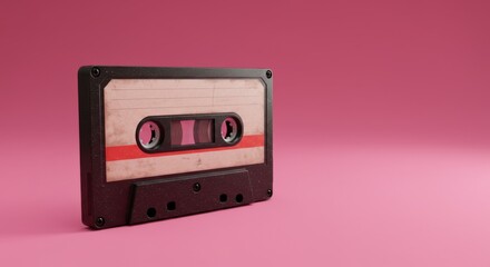 Obraz premium Retro Cassette Tapes: The Sound of Nostalgia