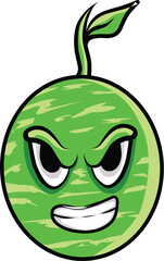 fruit head design icon