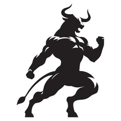 Classic Brutish Minotaur Mythical Beast Depiction Graphic with Maze Backdrop and Looming Size - minotaur silhouette - minotaur vector - silhouette of minotaur - Minotaur illustration
