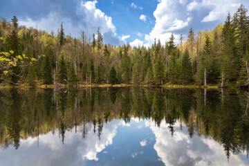 Martinsklause, Stausee auf dem Weg zum Lusen, Bayerischer Wald