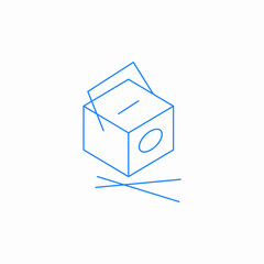 asian food box icon sign vector