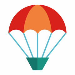 parachute icon on white background  .svg