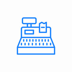 cashier machine icon sign vector
