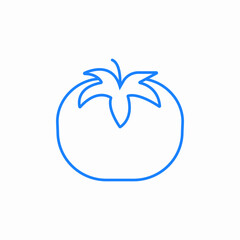 tomato fruit vegetable icon sign vector