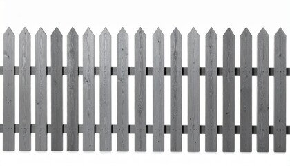 wooden fence isolated on white background