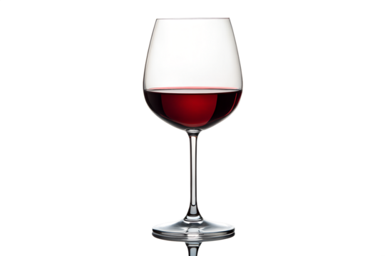 Red Wine Glass Front View