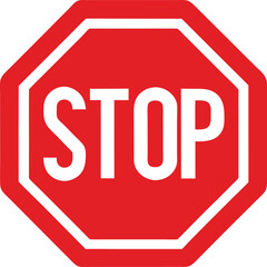 stop sign isolated