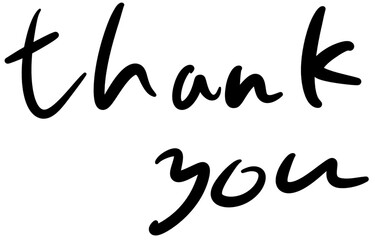 thankyou typography calligraphy