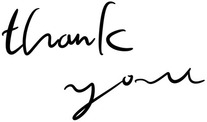thankyou typography calligraphy