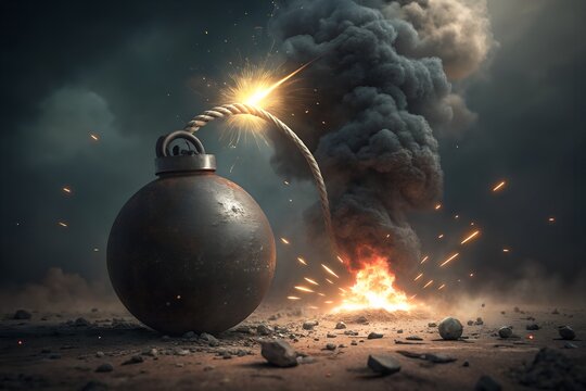 Astronomy's dark, abstract night sky explodes with the blue light of a distant star, illuminating a fantasy nebula and the universe beyond our world