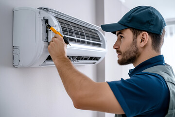 professional air conditioning repair technician