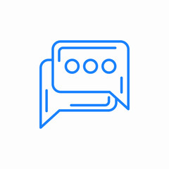 active message chat icon sign vector