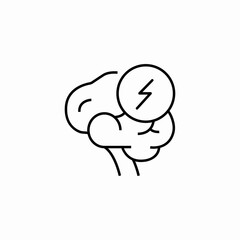 brain power icon sign vector