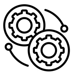 Integration  Icon Element For Design	