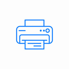 printing machine icon sign vector