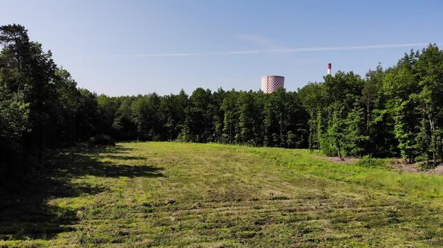 Power Plant in Łagisza, aerial shot